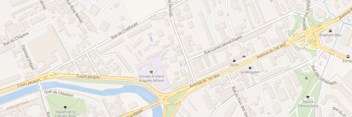 Plan du 9 Rue aux Moines à Troyes
