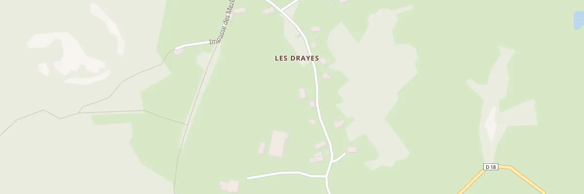 Plan du 5185 Les Drayes à Queyrières