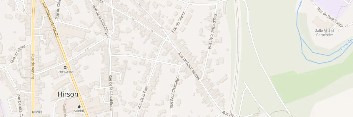 Plan du 28 Rue de Saint Michel à Hirson