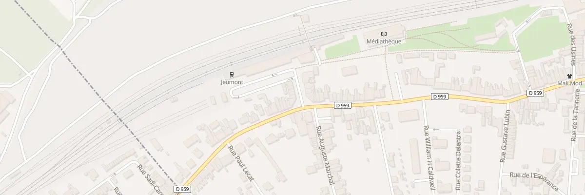 Plan du 16 Rue de la Gare à Jeumont