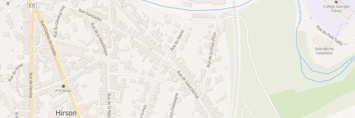 Plan du 71 Rue de Saint Michel à Hirson