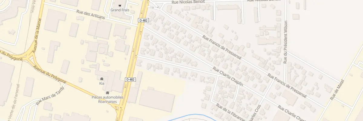 Plan du 15 Rue Edouard Aubert à Roanne