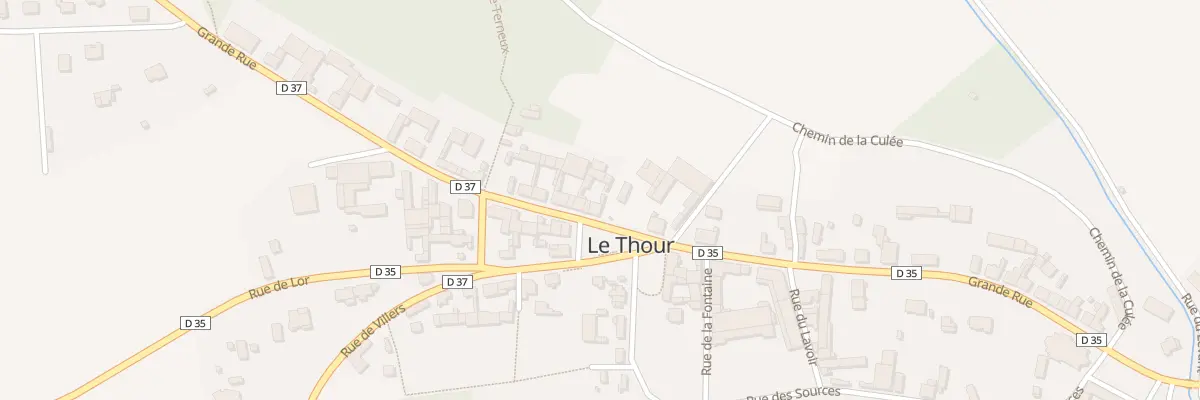 Plan du 5059 Le Thour Haut au Thour