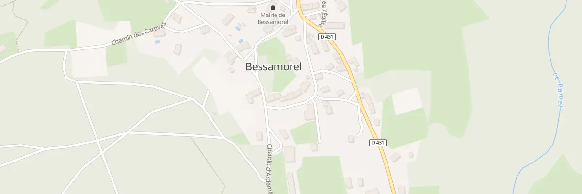 Plan du 5054 Le Bourg à Bessamorel