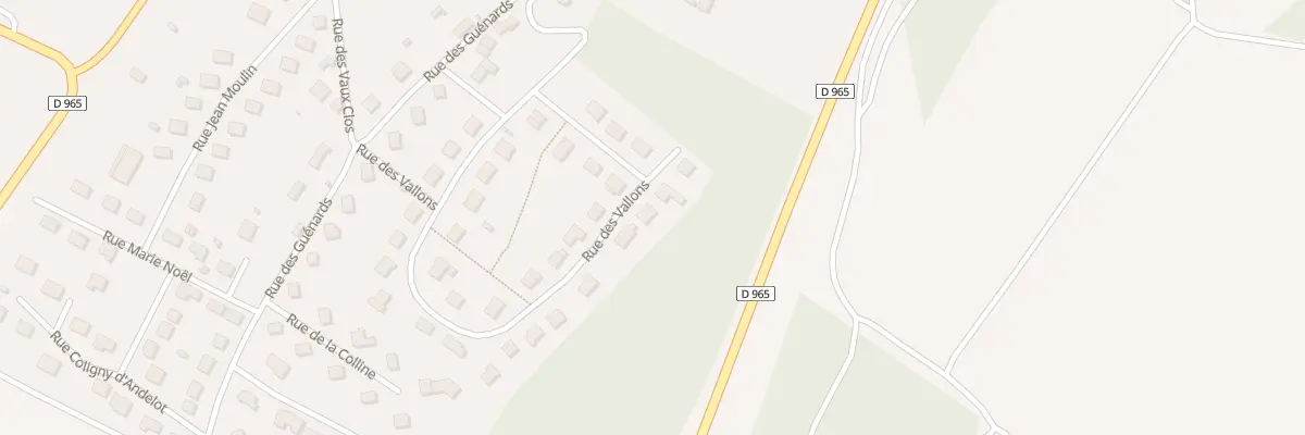 Plan du 34 Rue des Vallons à Tanlay