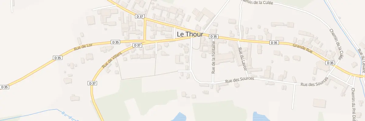 Plan du 5097 Le Thour Haut au Thour