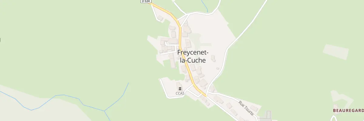Plan du 5010 Le Bourg à Freycenet-la-Cuche