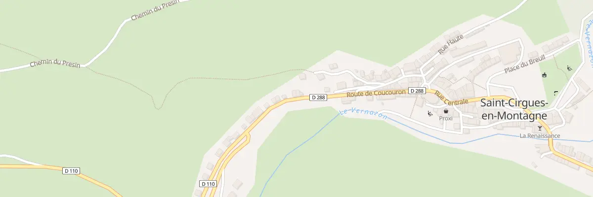 Plan du 5361 Rte de Coucouron à Saint-Cirgues-en-Montagne