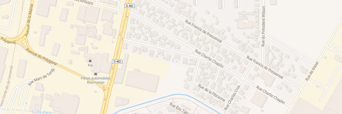 Plan du 20 Rue Edouard Aubert à Roanne