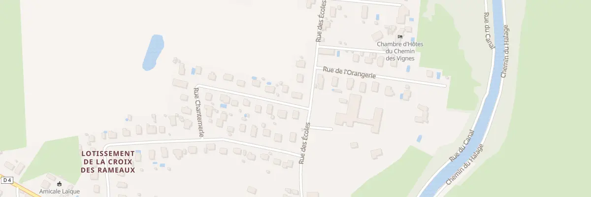 Plan du 25 Rue Chantemerle à Briennon