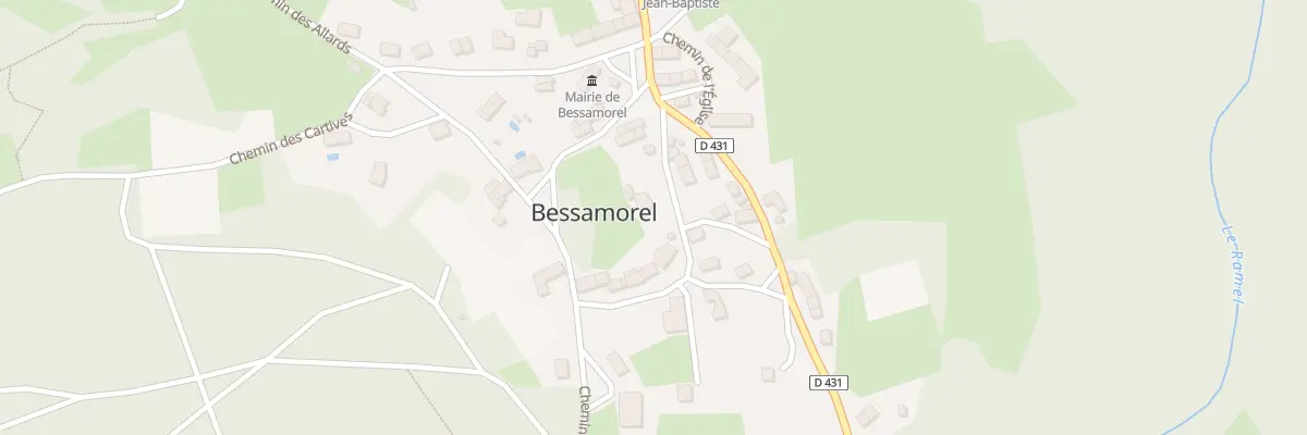 Plan du 5003 Le Bourg à Bessamorel