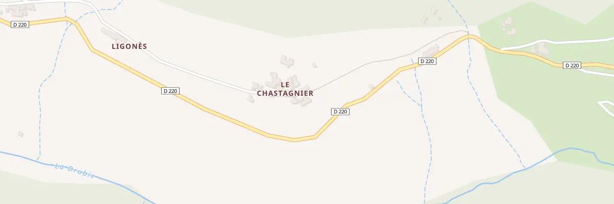 Plan du 5110T Chastagnier à Sablières