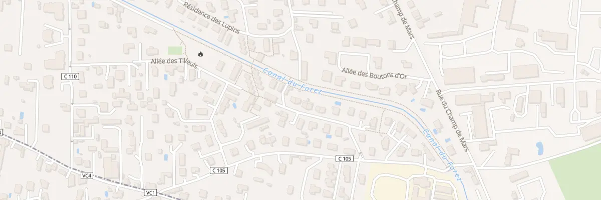 Plan du 20 All du Petit Pont à Savigneux