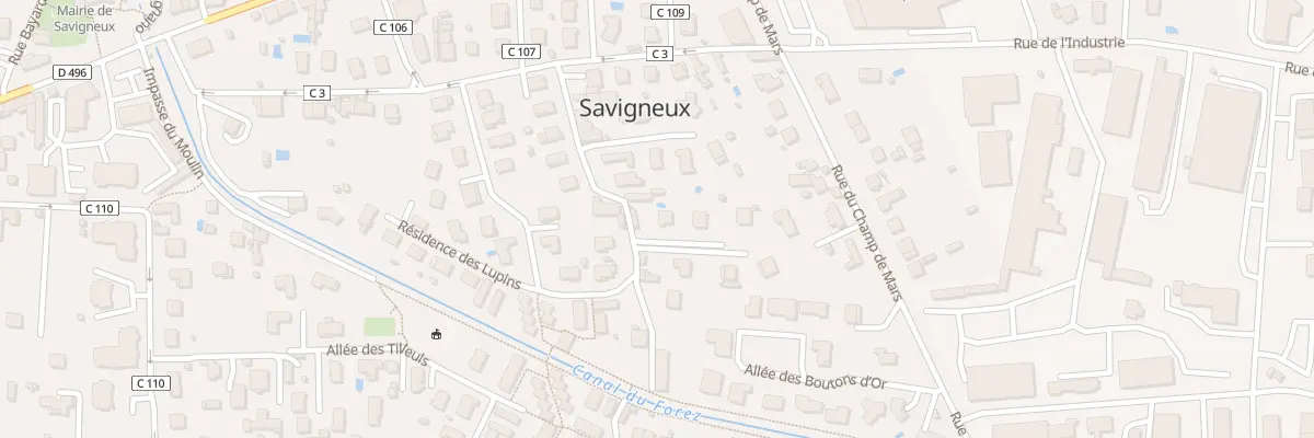 Plan du 9 Rue des Forges à Savigneux
