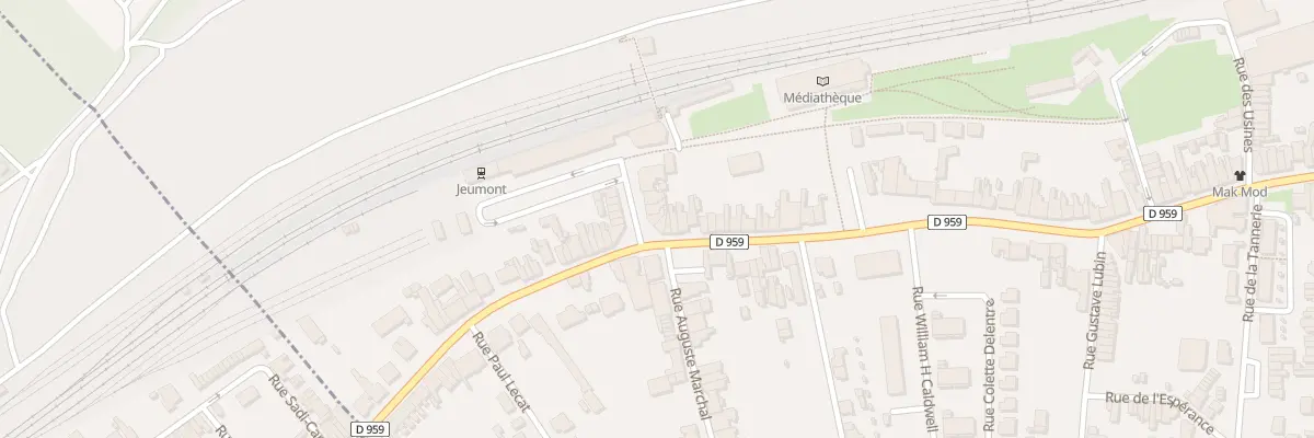 Plan du 33 Rue de la Gare à Jeumont
