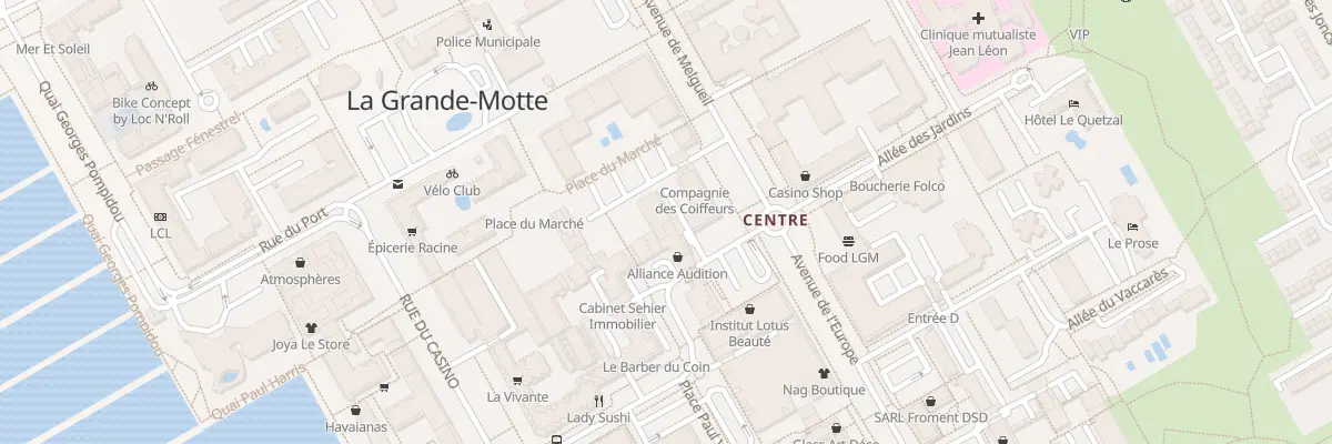 Plan du 34 Rue Frédéric Mistral à La Grande-Motte