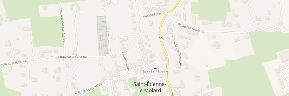 Plan du 50 Rue du Bourg à Saint-Étienne-le-Molard