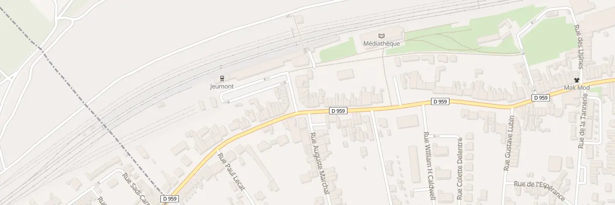 Plan du 3 Rue de la Gare à Jeumont