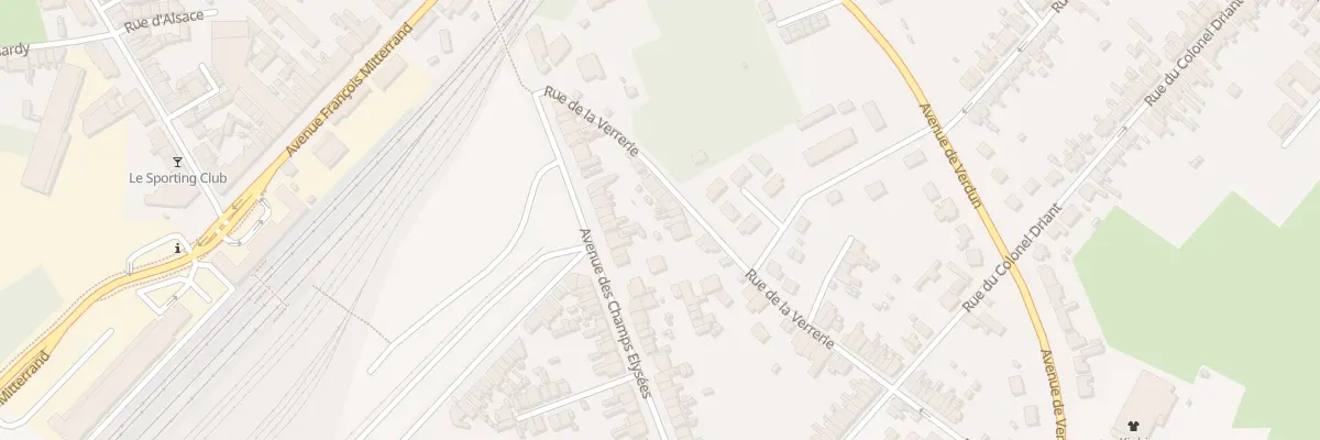 Plan du 20 Rue de la Verrerie à Hirson