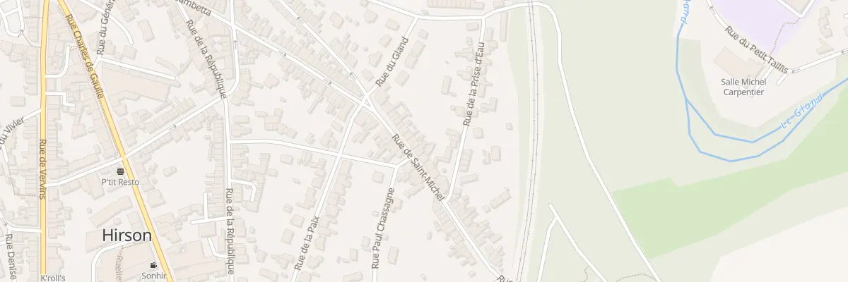 Plan du 83 Rue de Saint Michel à Hirson