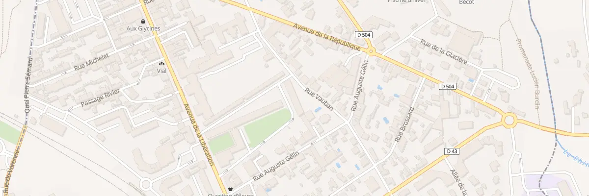 Plan du 2 Rue Vauban au Coteau