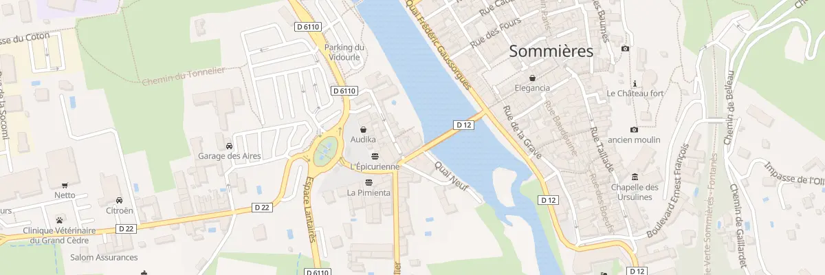 Plan du 2 Rue du Faubourg du Pont à Sommières