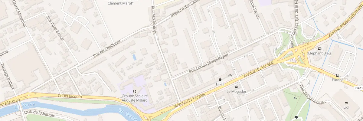 Plan du 8 Rue aux Moines à Troyes