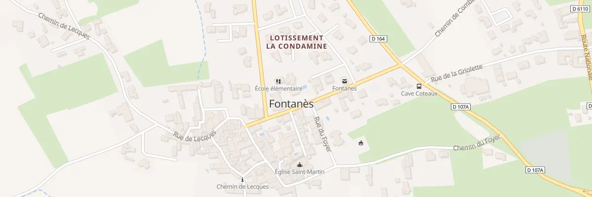 Plan du 5025 Rue de la Mairie à Fontanès