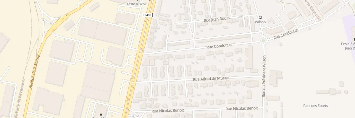 Plan du 18 Rue Condorcet à Roanne