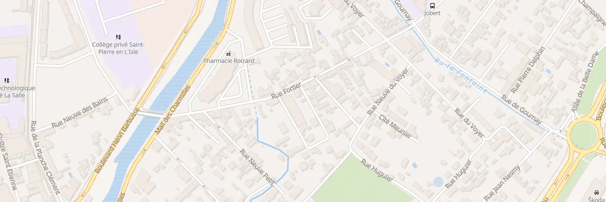 Plan du 1A Rue Rebaudis à Troyes