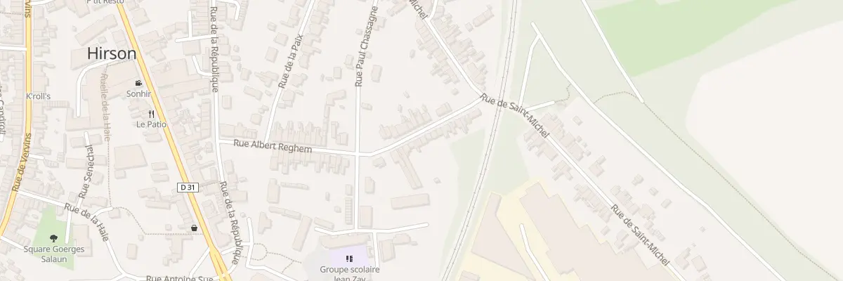 Plan du 62 Rue Albert Reghem à Hirson