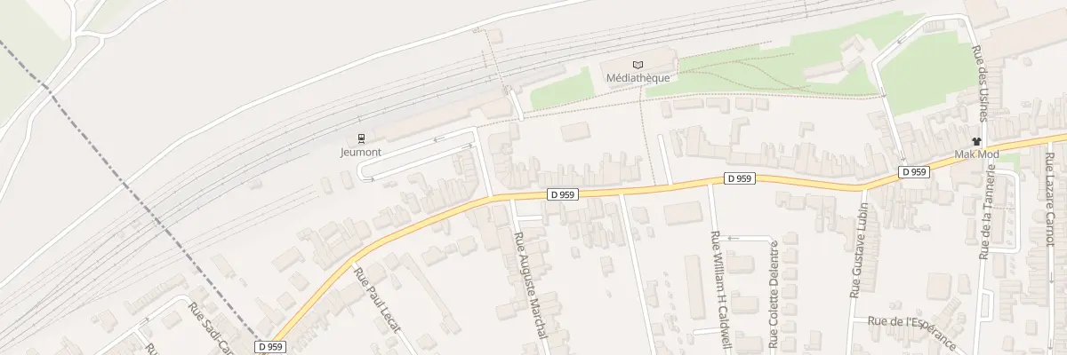 Plan du 391 Rue Léon Blum à Jeumont