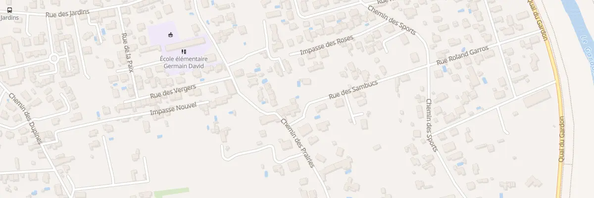 Plan du 653 Che des Prairies à Alès