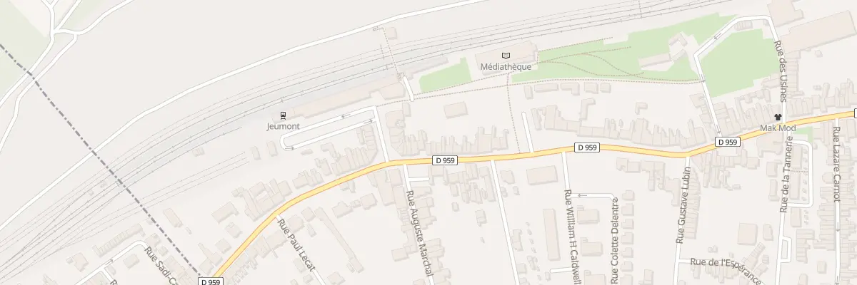 Plan du 381 Rue Léon Blum à Jeumont