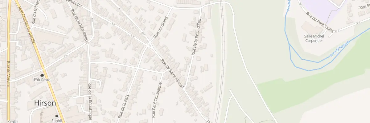 Plan du 7 Rue de la Prise d’Eau à Hirson