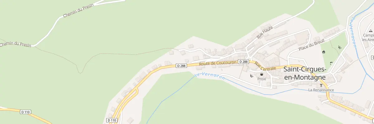 Plan du 5011 Rte de Coucouron à Saint-Cirgues-en-Montagne