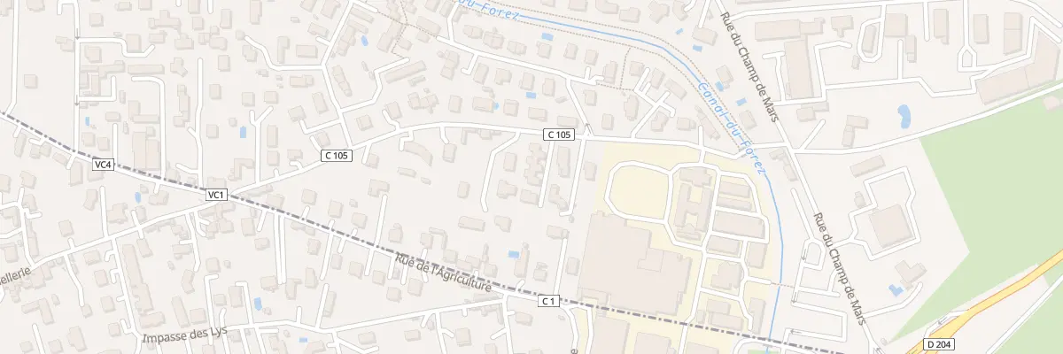 Plan du 13C Rue des Prairies à Savigneux