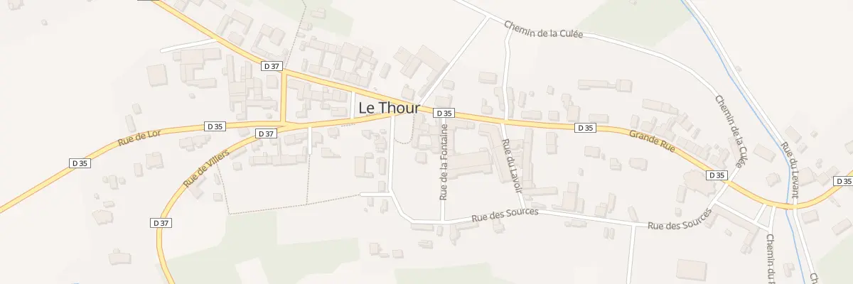 Plan du 5111 Le Thour Haut au Thour