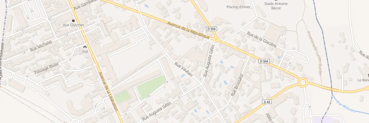 Plan du 15 Rue Vauban au Coteau