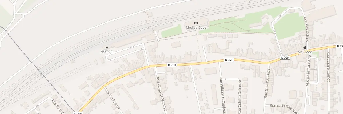 Plan du 365 Rue Léon Blum à Jeumont