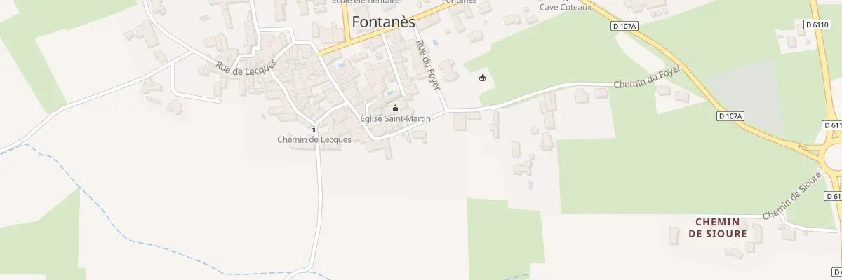 Plan du 1 Rue de l’Église à Fontanès