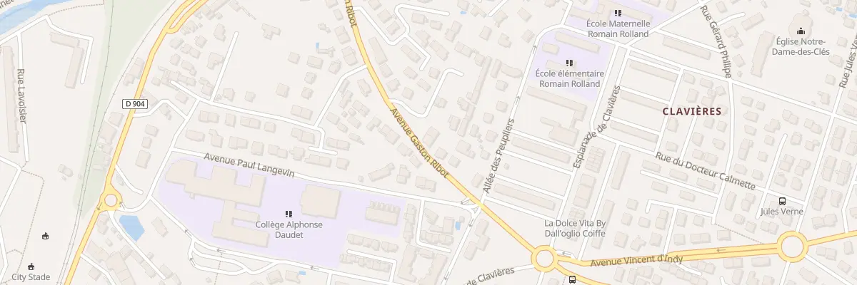 Plan du 31 Av Gaston Ribot à Alès