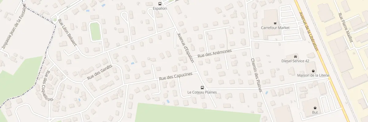 Plan du 12 Av d’Espalion au Coteau
