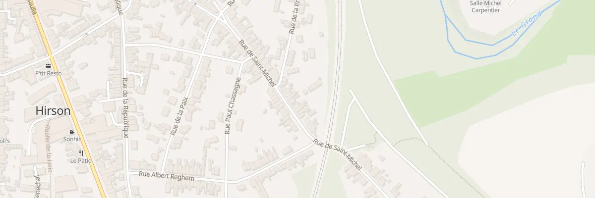 Plan du 109B Rue de Saint Michel à Hirson