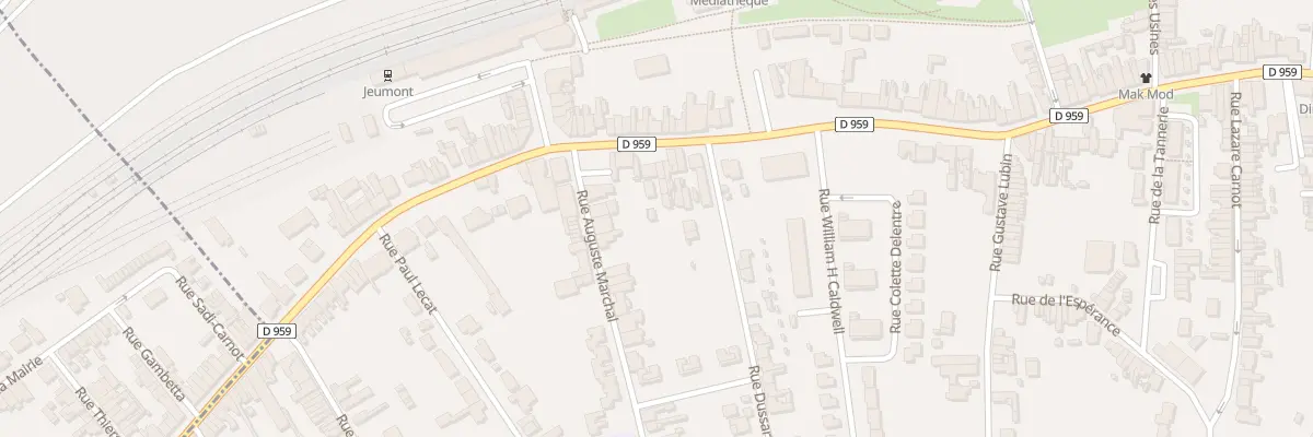 Plan du 366 Rue Léon Blum à Jeumont