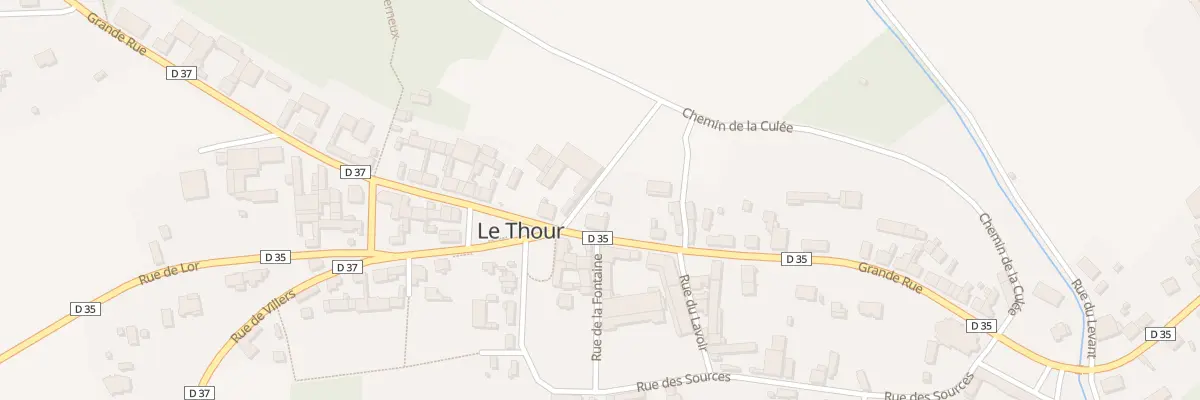 Plan du 34 Gr Grande Rue au Thour