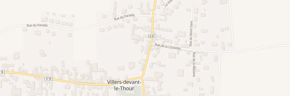 Plan du 5008 Le Village à Villers-devant-le-Thour