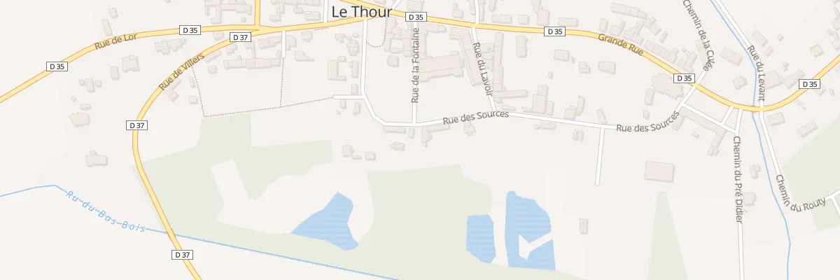 Plan du 5102 Le Thour Haut au Thour