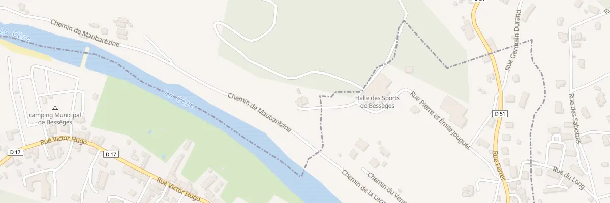 Plan du 5106 La Boudene à Bordezac