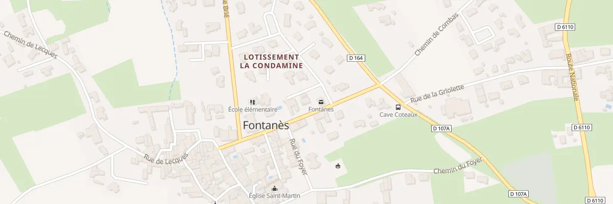 Plan du 5142 Rue de la Mairie à Fontanès